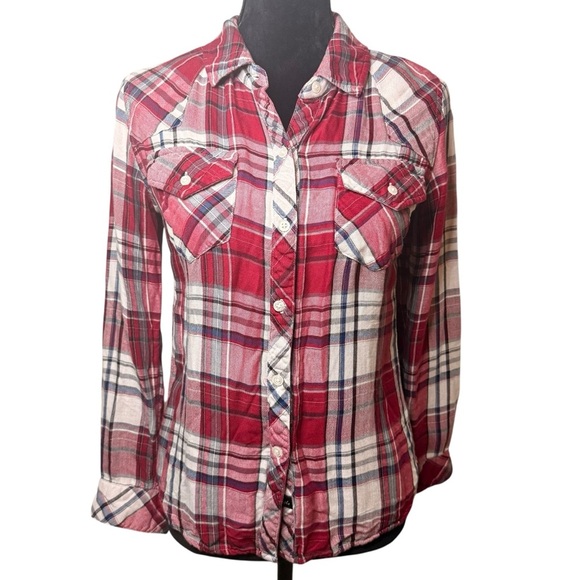 Rails Tops - Rails | Red Plaid Double Lined Button Down Shirt | Sz XS